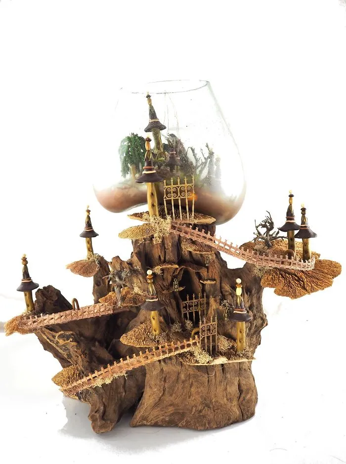 I Use Unwanted Objects To Create My Own Fantasy Worlds