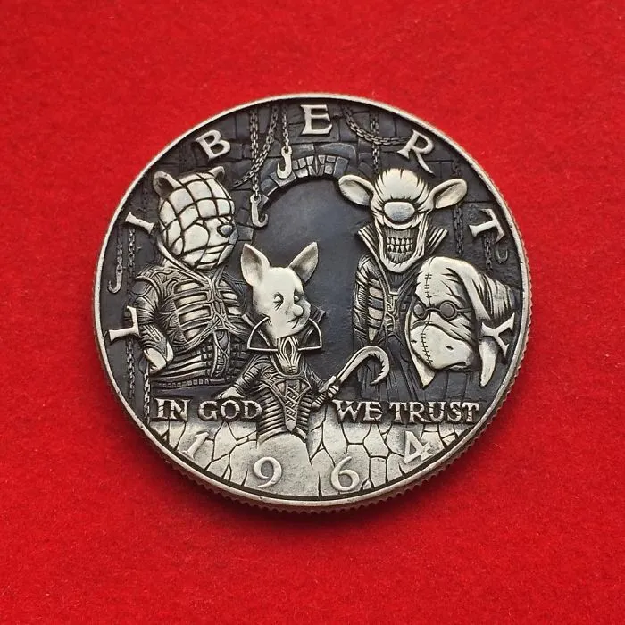 This Russian Artist Carves Old Coins To Give Them New Lives