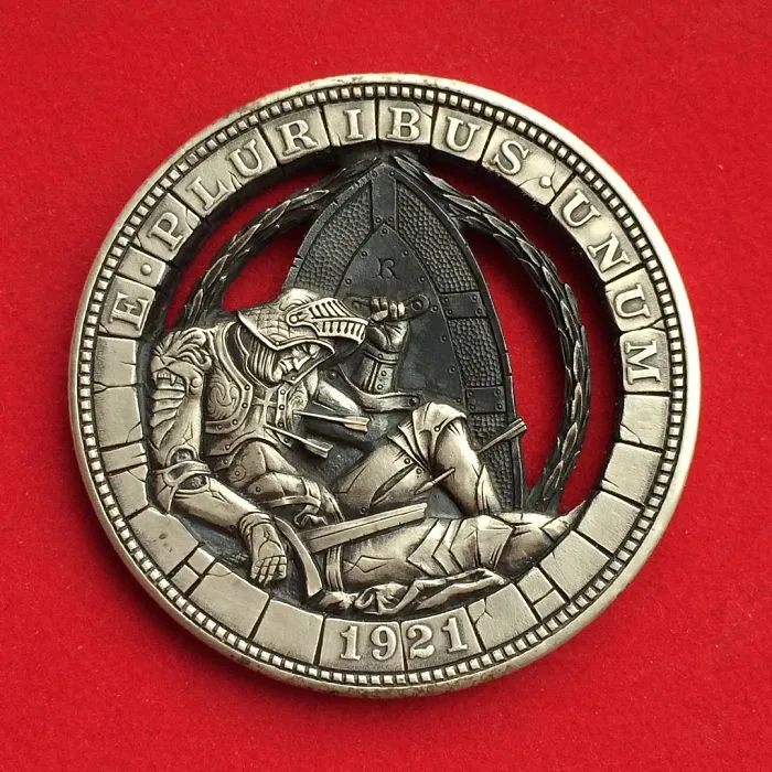 This Russian Artist Carves Old Coins To Give Them New Lives