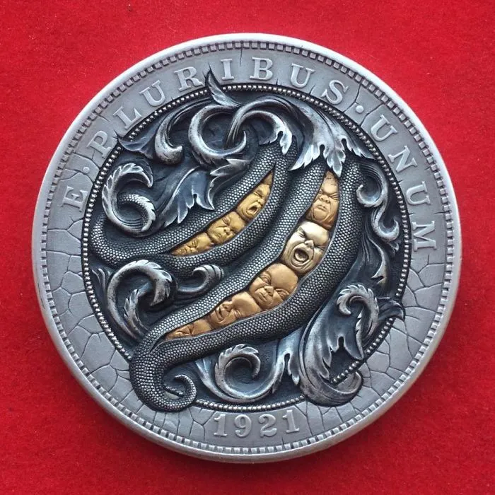 This Russian Artist Carves Old Coins To Give Them New Lives