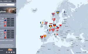 Interactive Map Of Online Dating. Check Who Is Flirting With Whom!