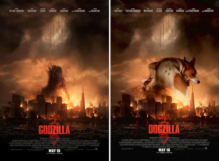 I Photoshop My Dog Into Movie Posters