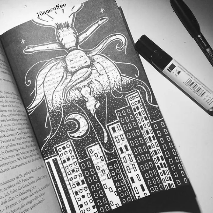 I Use Old Books To Create Art