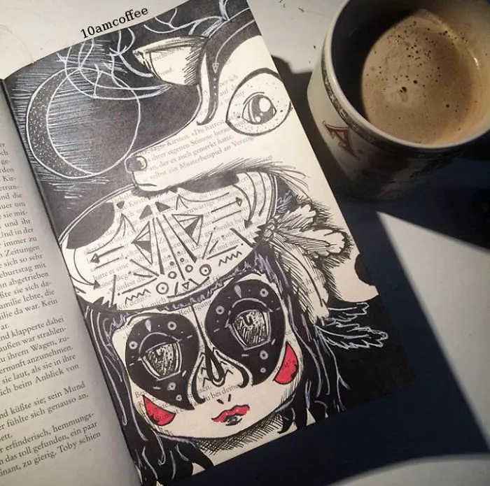 I Use Old Books To Create Art