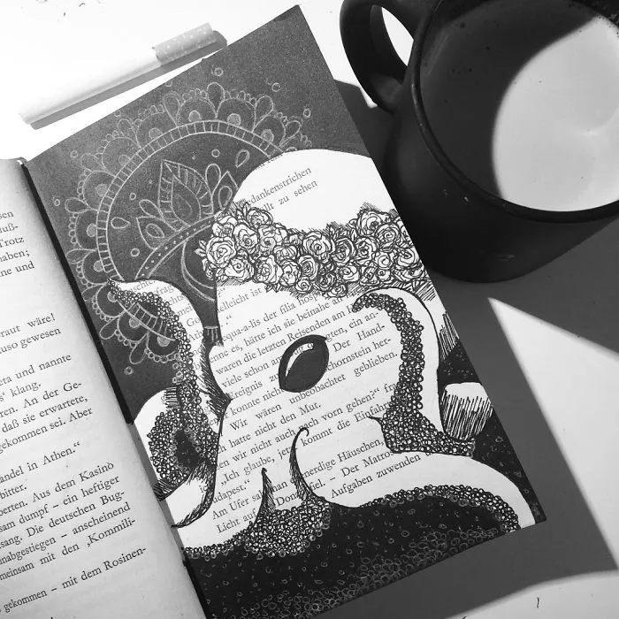 I Use Old Books To Create Art