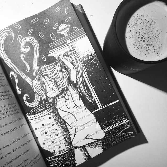 I Use Old Books To Create Art