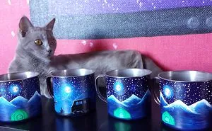 These Hand-Painted Mugs Will Let You Enjoy Art While In The Wild