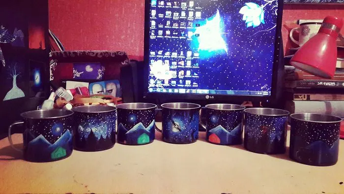These Hand-Painted Mugs Will Let You Enjoy Art While In The Wild