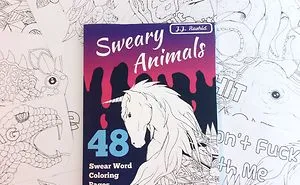 I Make Animal Coloring Pages With Snarky Swears To Help Adults Relax
