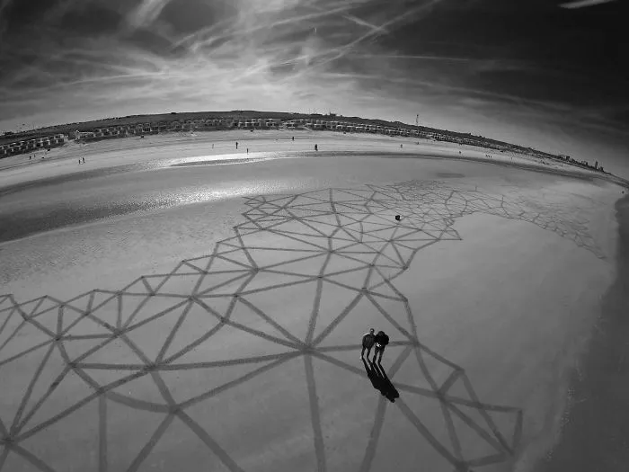 I've Been Drawing On Beaches Since Childhood, And I Still Do