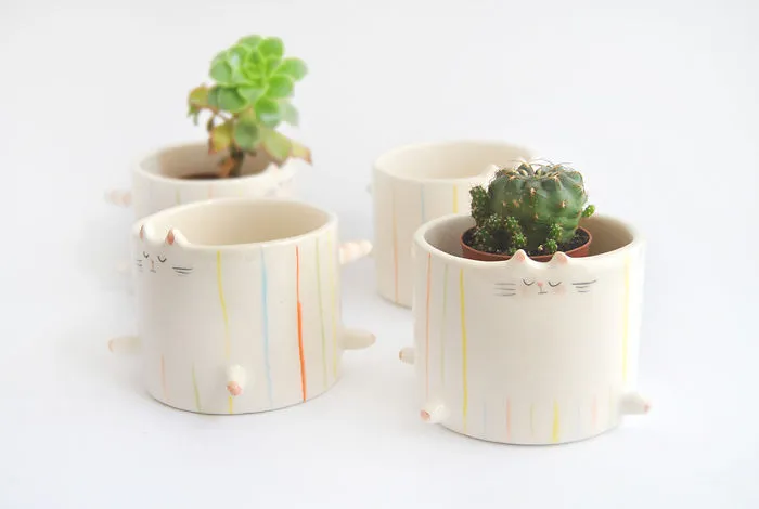Chubby Cat Planter