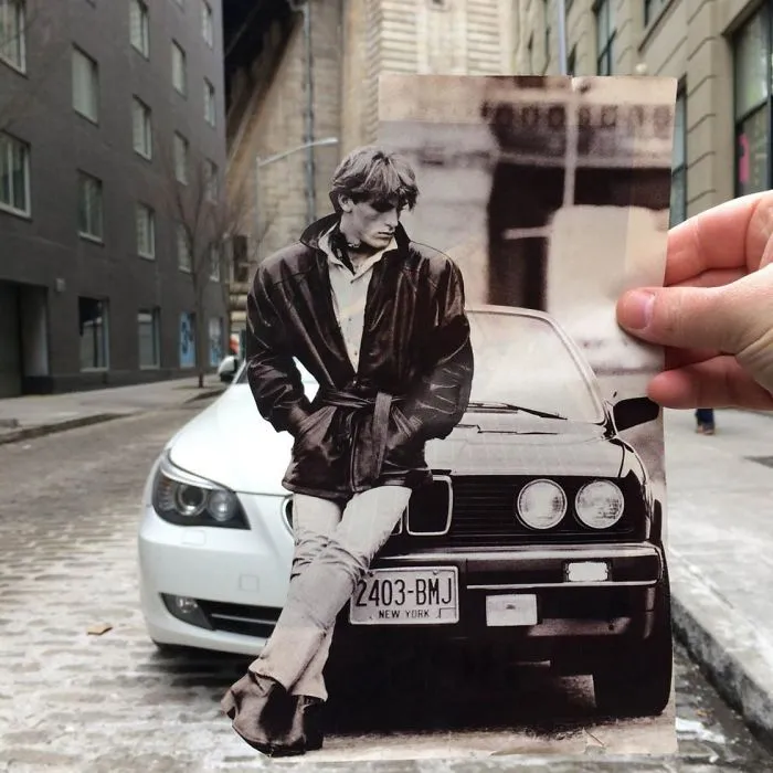 Este artista usa recortes de revistas para hacer más divertida la aburrida vida de la ciudad