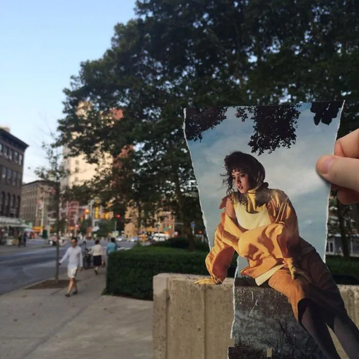 Este artista usa recortes de revistas para hacer más divertida la aburrida vida de la ciudad