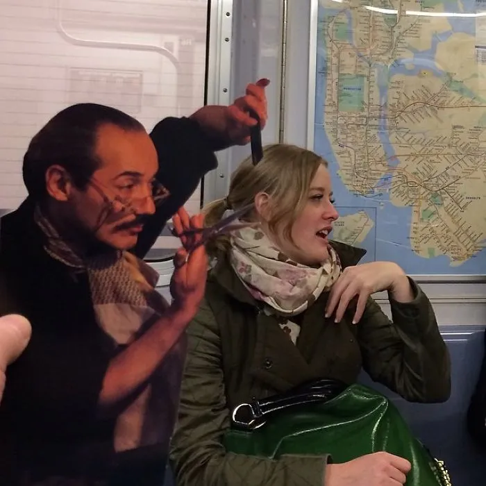 Este artista usa recortes de revistas para hacer más divertida la aburrida vida de la ciudad
