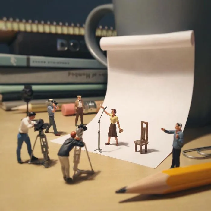 Miniature Office: Guy Turns Work Frustrations Into Miniature Scenes