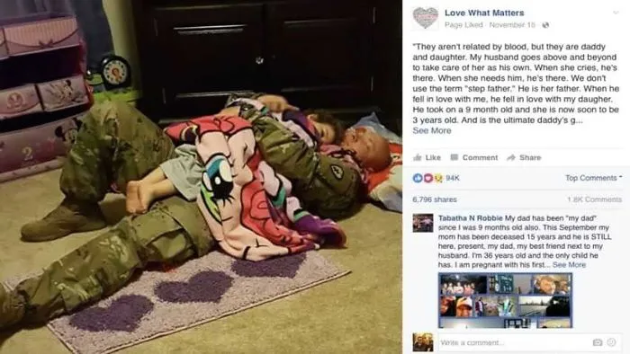 Man And Baby Girl Aren’t Related At All, But They Are ‘Daddy And Daughter’