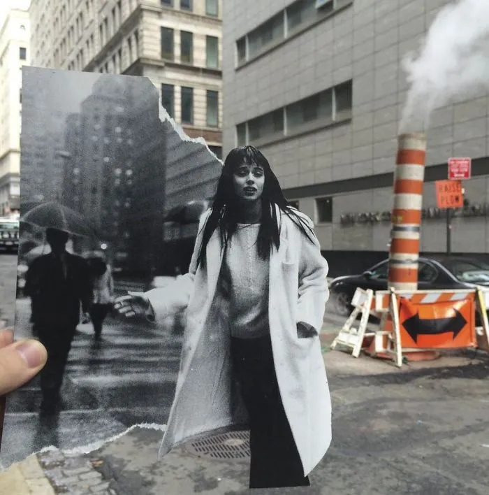 Este artista usa recortes de revistas para hacer más divertida la aburrida vida de la ciudad