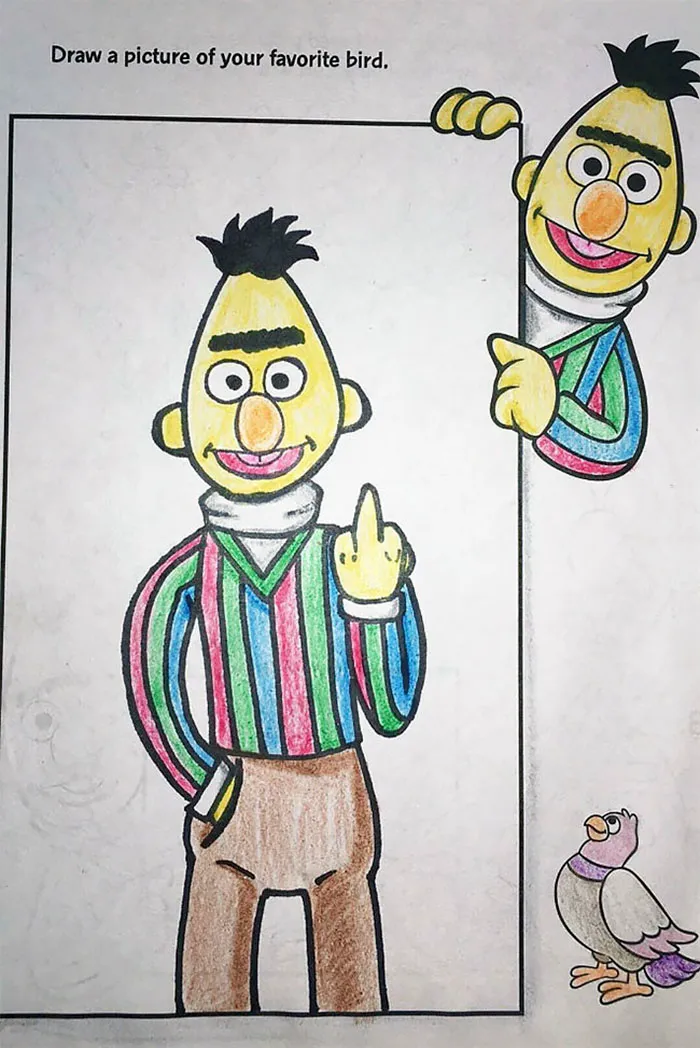 47 Times Adults Did Coloring Books For Kids, And The Result Was Hilariously NSFW