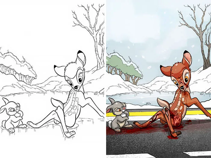 10+ Veces que los adultos cogieron los libros de colorear para niños, y los resultados son tan divertidos como NSFW