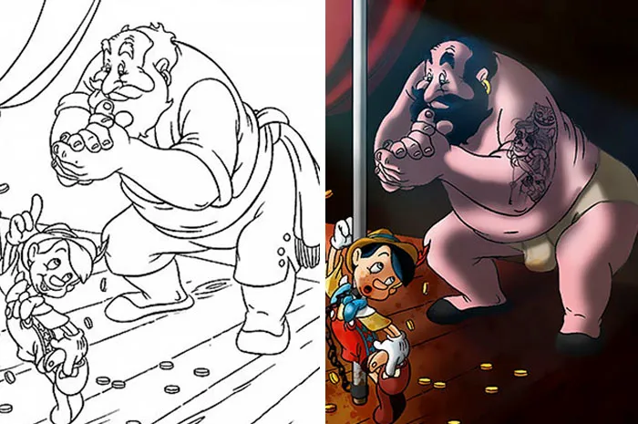 10+ Veces que los adultos cogieron los libros de colorear para niños, y los resultados son tan divertidos como NSFW