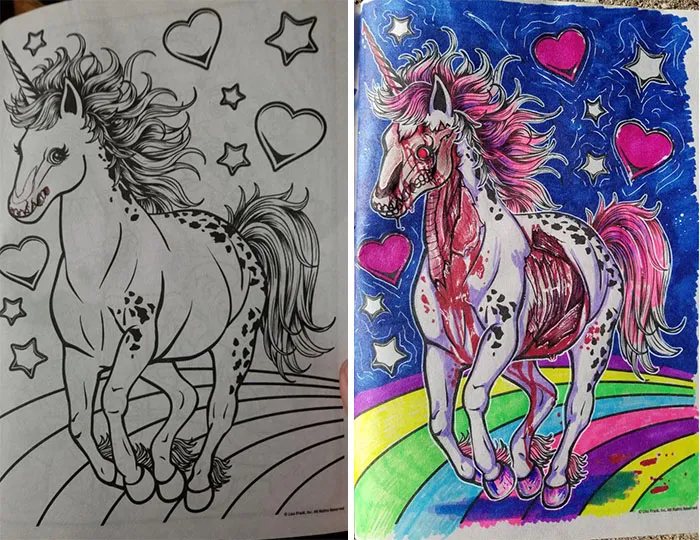 47 Times Adults Did Coloring Books For Kids, And The Result Was Hilariously NSFW