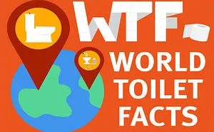 Travel Insurance Company Thinks Outside The Cubicle With This Hilariously Gross Infographic About The World's Weirdest Toilets.