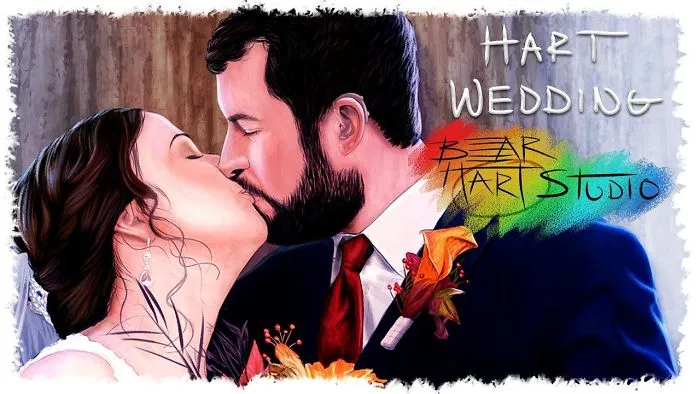 My Husband Surprised Me With A Beautiful Wedding Painting For An Early 1 Year Anniversary Gift