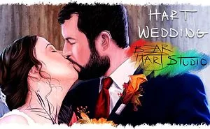 My Husband Surprised Me With A Beautiful Wedding Painting For An Early 1 Year Anniversary Gift