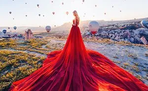 I Travel The World To Photograph Girls In Dresses Against Backgrounds Of The Most Beautiful Places