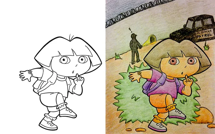 47 Times Adults Did Coloring Books For Kids, And The Result Was Hilariously NSFW