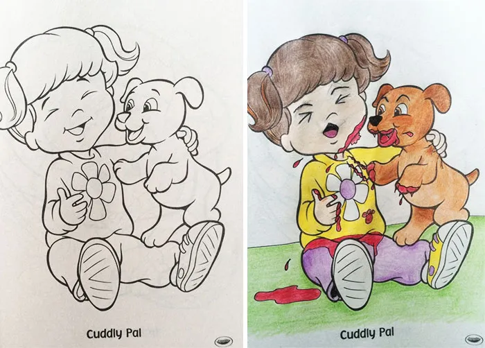 10+ Veces que los adultos cogieron los libros de colorear para niños, y los resultados son tan divertidos como NSFW