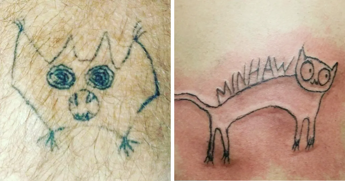This Brazilian Tattoo Artist Is Horrible At Drawing, But People Still Pay Her To Get Inked (41 Pics)