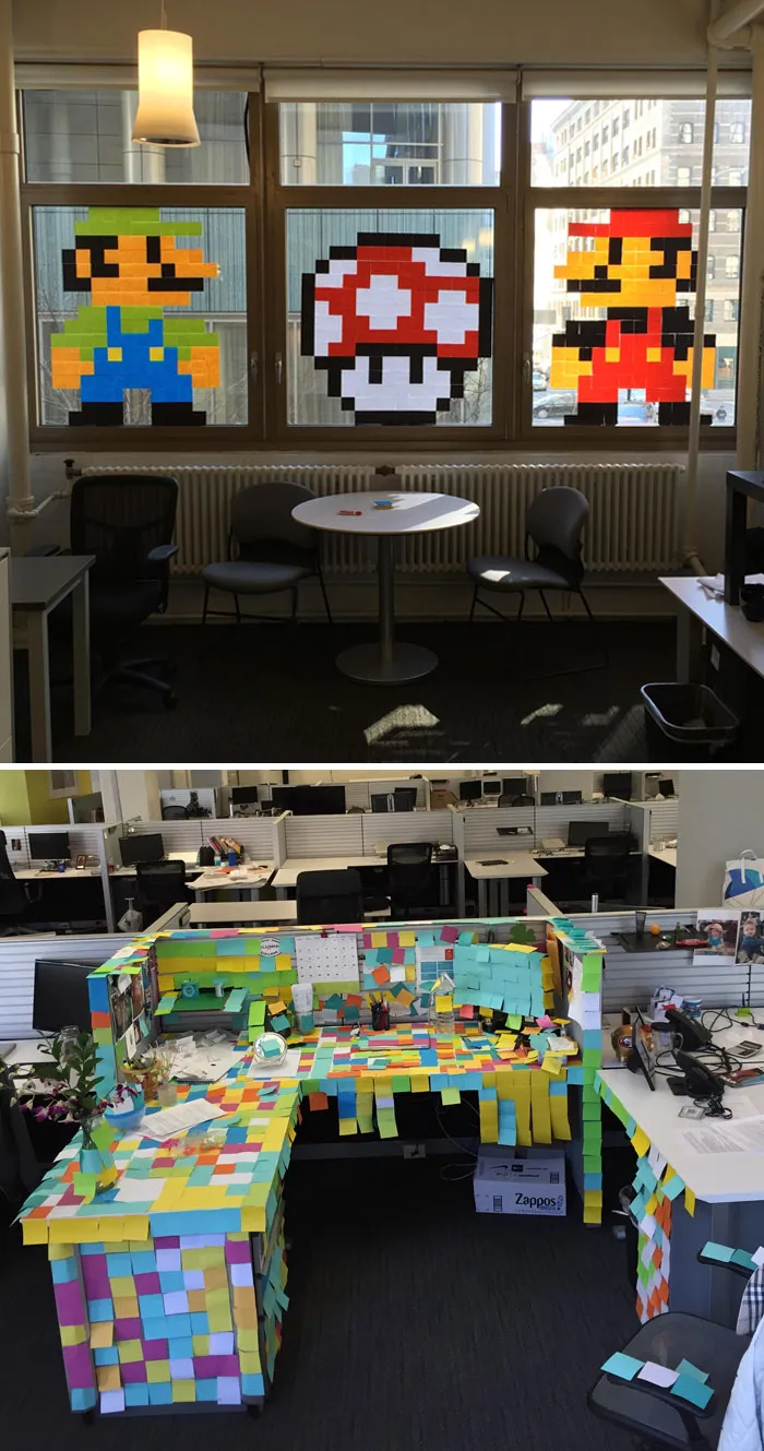 Got Bored At Work, Had Some Spare Post It Notes