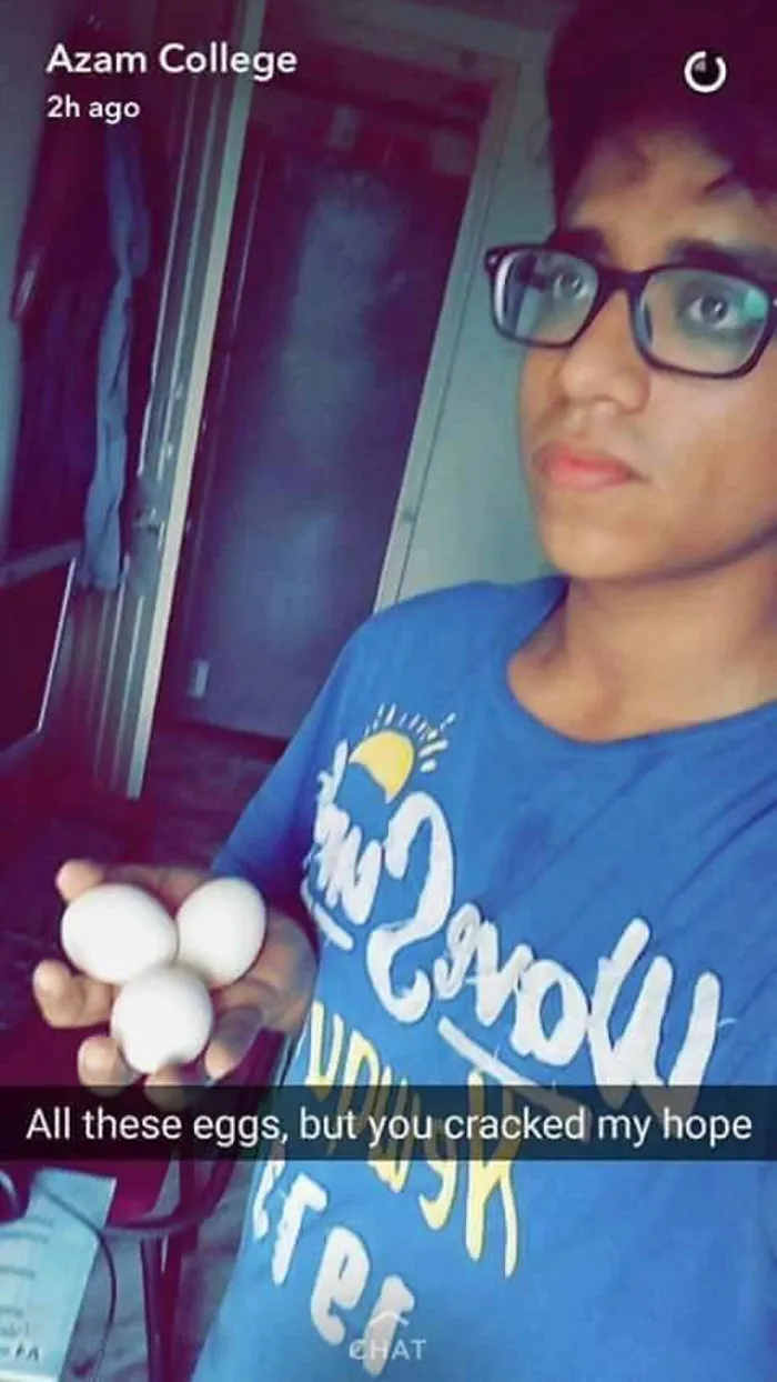 This Guy’s Post-Breakup Snapchats Are Just Too Funny