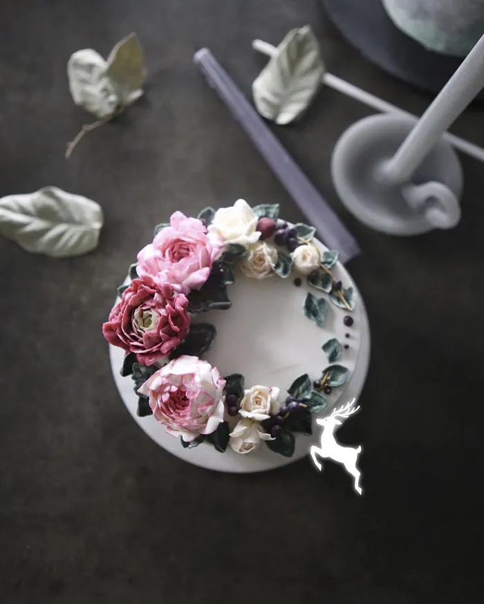 Tartas florales de crema de mantequilla que son demasiado hermosas para comérselas