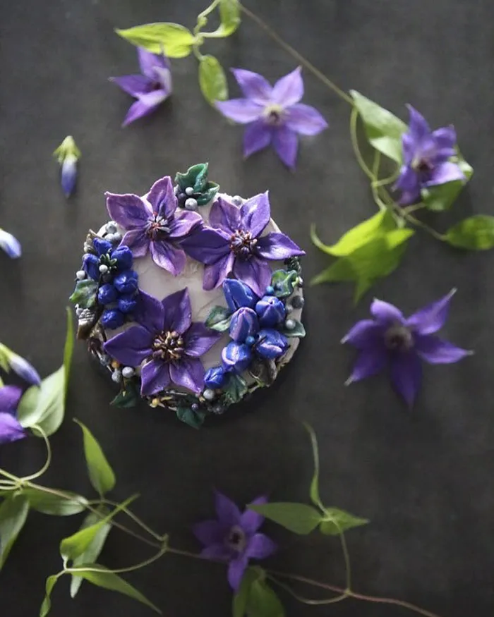 Tartas florales de crema de mantequilla que son demasiado hermosas para comérselas
