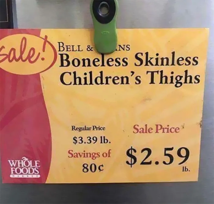 Do Not Leave Children Unattended At Whole Foods