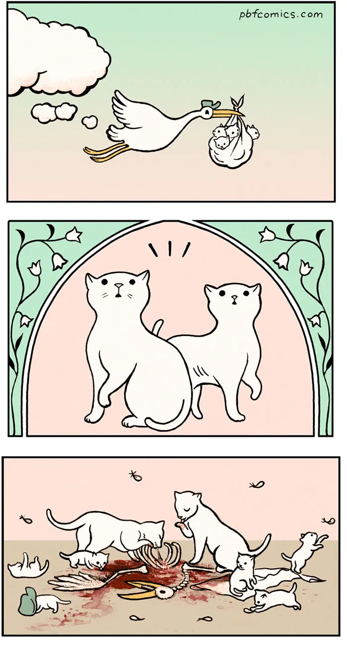 10+ Cómics Hilarantes con Oscuros Finales Inesperados por 'Perry Bible Fellowship'