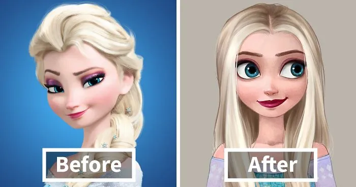 I Re-Imagined Disney Princess Hairdos