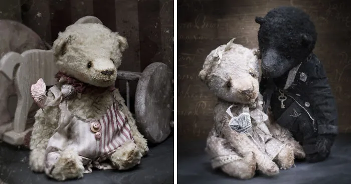 Russian-Born Artist Creates One-Of-A-Kind Vintage Looking Bears