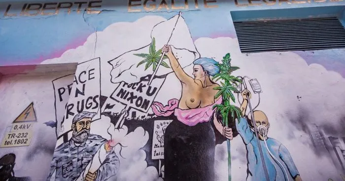 Cannabis Legalization Mural Instant Success In Vilnius