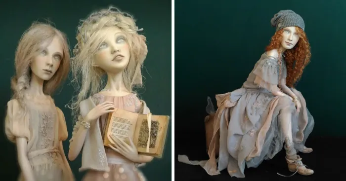 Early Frosts: Art Dolls Vera, Nadia And Lyuba By Anna Zueva