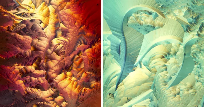 I've Spent The Past Year Photographing Crystalized Substances Through My Microscope