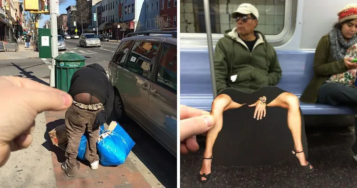 Este artista usa recortes de revistas para hacer más divertida la aburrida vida de la ciudad