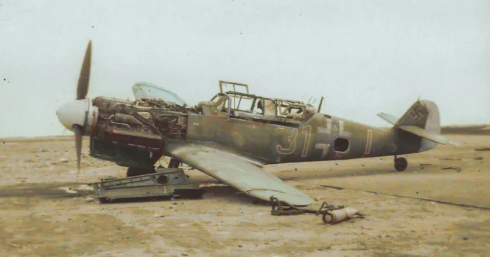 A Collection Of Colourised Images Of Messerschmitt Bf 109's And Pilots