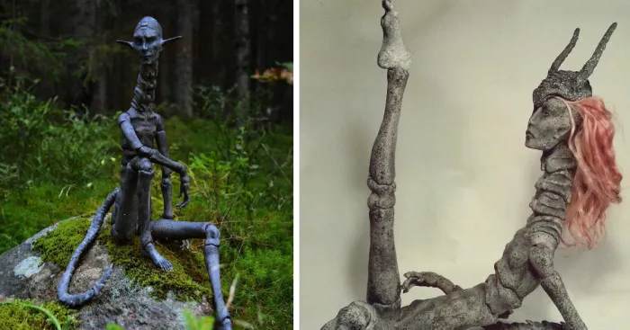 Handmade Mystical Creatures: Bone Dragons
