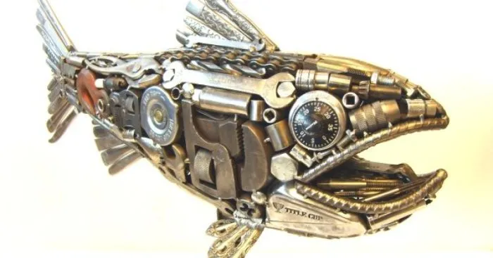 I Create Unique Sculptures From Various Metal Items
