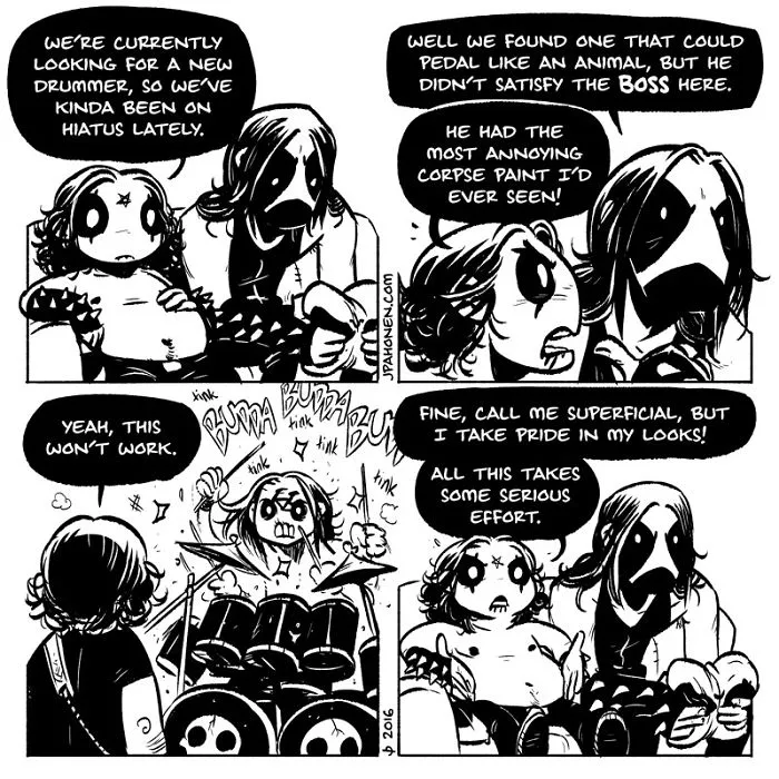 53 Adorable Black Metal Comics That'll Satisfy Your Dark Side