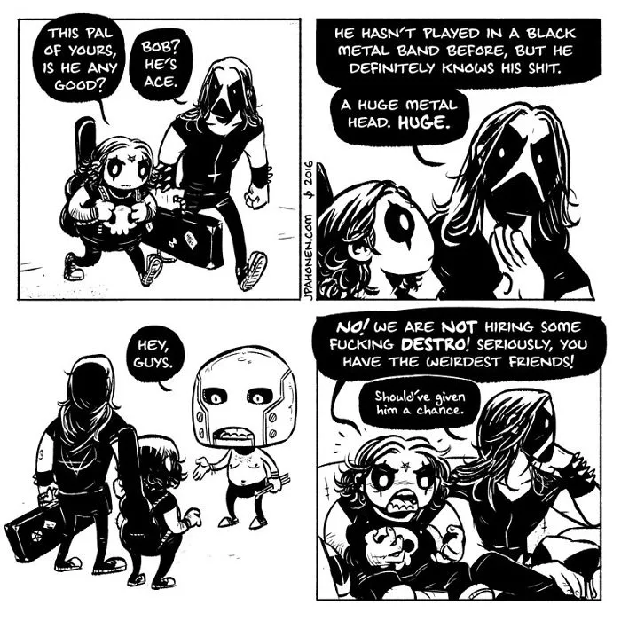 53 Adorable Black Metal Comics That'll Satisfy Your Dark Side