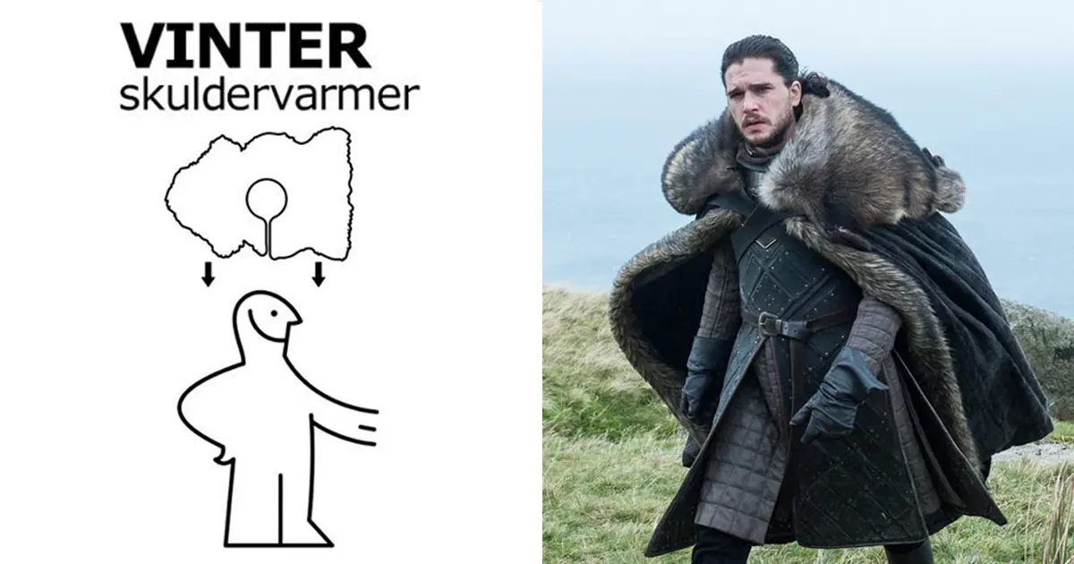 IKEA muestra las instrucciones para hacerse una capa de Juego de Tronos después de que el vestuarista revelara que los actores usan alfombras de IKEA